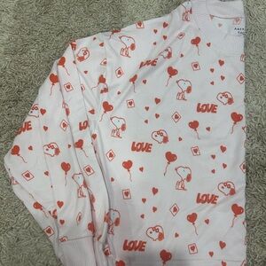 American Eagle Outfitters Pink Heart Print Pajamas